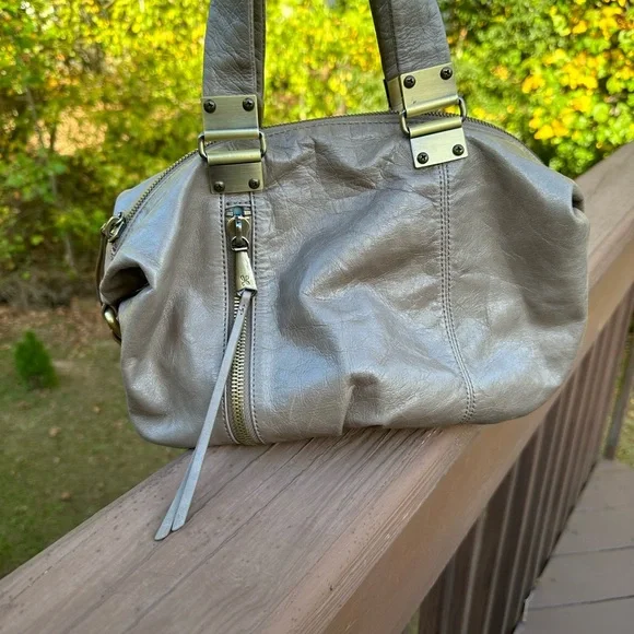 Hobo Derby Calfskin Leather Satchel